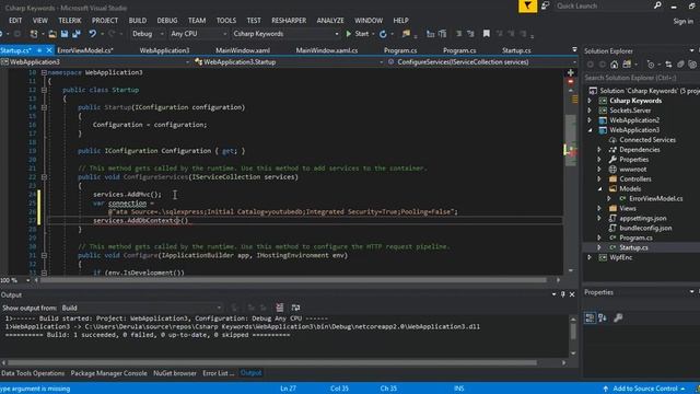 C# Entity Framework in Visual Studio 2019 | Web Development Getting Started смотреть онлайн