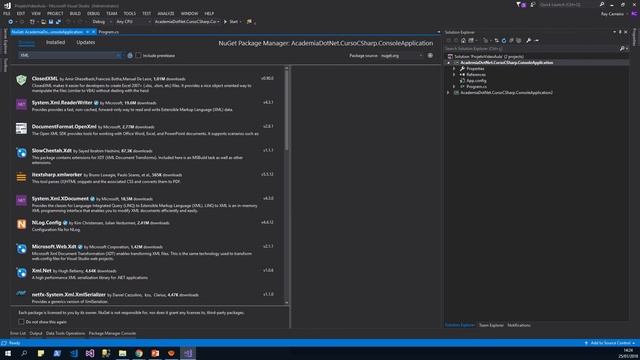 Curso C# para Iniciantes - #6.0 - Entendendo como utilizar pacotes Nuget | C# for Begginners смотреть онлайн