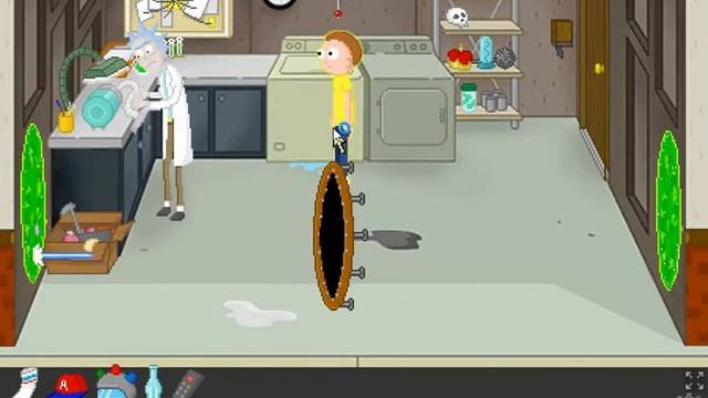 прохождение игры без звука но с хип хопом игра Рик и Морти смотреть онлайн