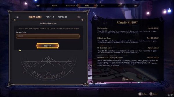 3 SKELETON KEYS FOR ONE SHIFT CODE TINY TINA'S WONDERLANDS 6/21/22