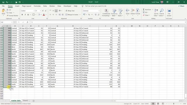 excel me row ke neeche blank row kaise insert kare | How to Insert a blank row after every data row смотреть онлайн