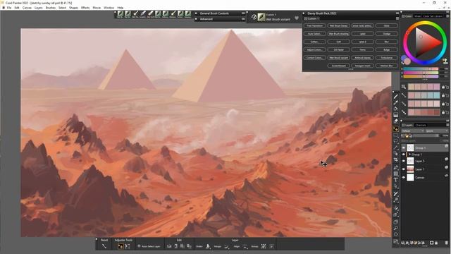 Corel Painter 2022 - Sunday Scribble (Davey Baker)