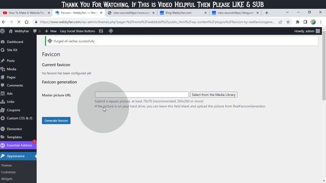 How to Create Favicon and Upload Favicon on Your WordPress Website смотреть онлайн