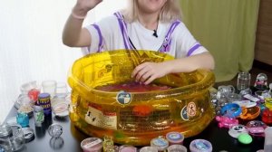СМЕШАЛА ВСЕ СЛАЙМЫ и Лизуны В БАССЕЙНЕ /ГИГАНТСКИЙ без клея ЧЕЛЛЕНДЖ SLIME POOL CHALLENGE коллекция