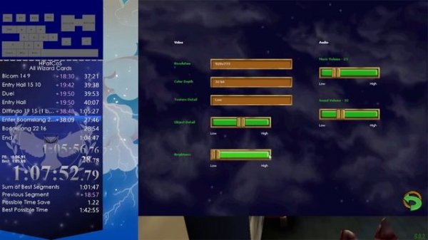 Harry Potter & The Chamber of Secrets (PC) - All Wizard Cards Speedrun | Full Run Beginner Tutorial