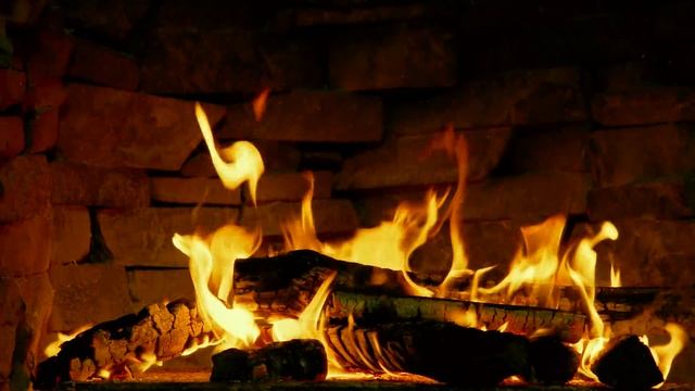 4K Crackling Fireplace & Burning Logs ? Relaxing Fireplace (3 Hours) For Stress Relief, Sleep, Rela