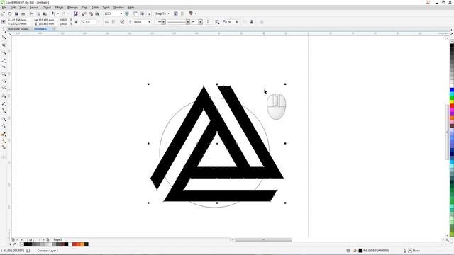 CorelDraw - How To Draw Impossible Triangle In CorelDraw