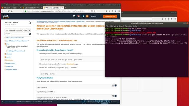How to Install Amazon Corretto JDK 11on Linux смотреть онлайн