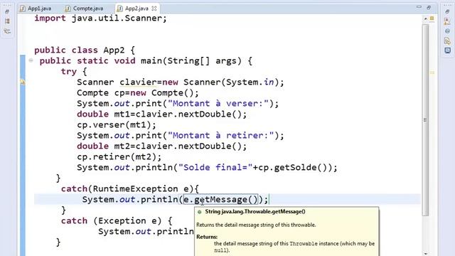 Gestion des Exceptions dans Java Master SID ENSET 06 12 2013 смотреть онлайн