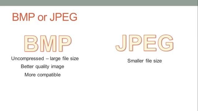 BMP Image Format vs. JPEG смотреть онлайн