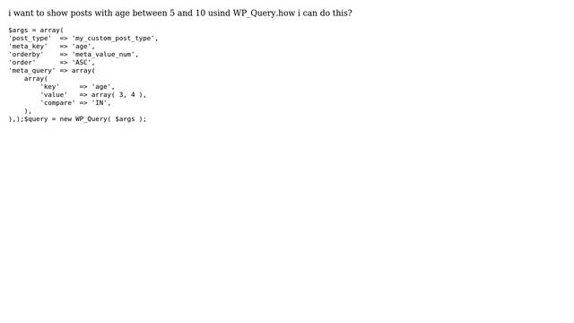 Wordpress: show posts with range meta key смотреть онлайн