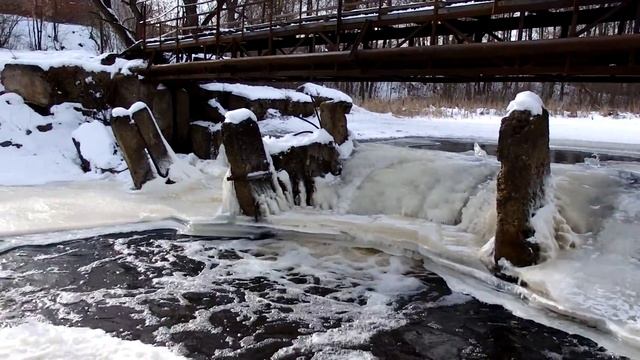 Река Титовка Марьина горка Беларусь 01 02 2014 смотреть онлайн