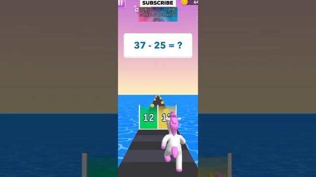 Unicorn Dash Game: Math Runner - Gameplay Walkthrough #shorts games ? смотреть онлайн