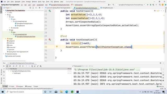 Testing Exceptions By Using assertThrows In JUNIT-5 || Spring Boot || Java e planet #junit #spring смотреть онлайн