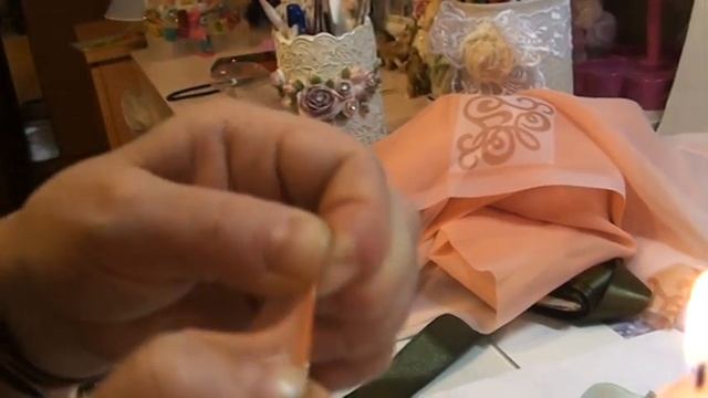 Мастер класс цветок из ткани. Часть 1 смотреть онлайн