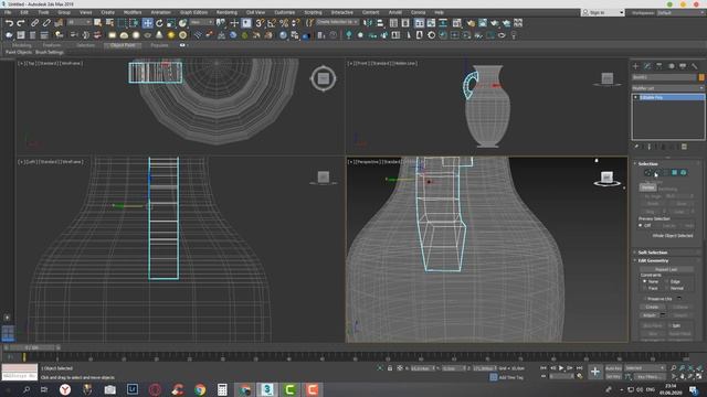 3DS MAX - создание кувшина с нуля смотреть онлайн
