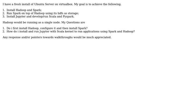 Install hadoop before installing Spark смотреть онлайн