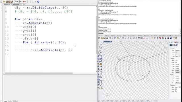 3. Learn Rhinoscript Python - more functions & geometry смотреть онлайн