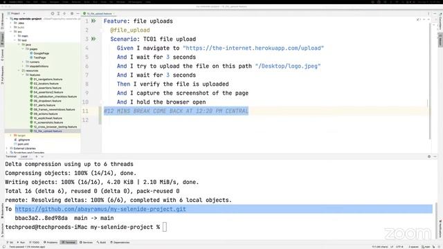 Selenide Java with Cucumber(POM) | Lesson 4 | Techpro Education смотреть онлайн
