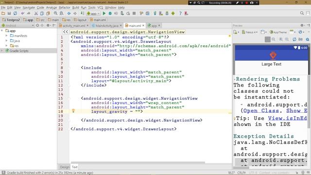 #35 Android Programming Tutorials For Intermediates -Customized Navigation drawer part 1 (2017) смотреть онлайн