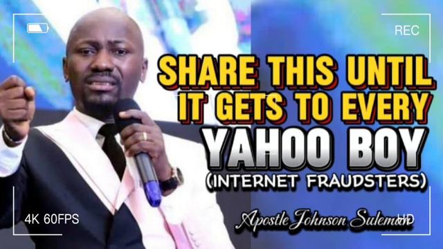 Share This Apostle Johnson Suleman's Message to Every Yahoo Boy | Omega Fire Ministry смотреть онлайн