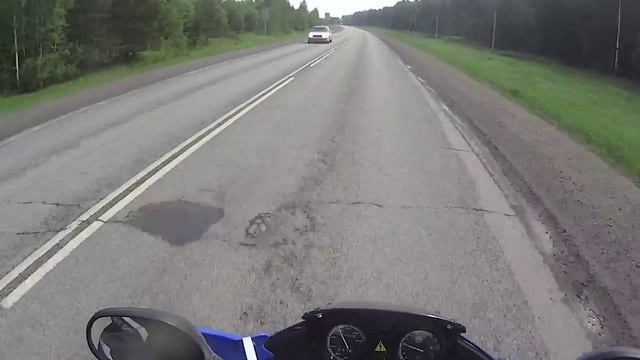 30 05 15 на YAMAHA YBR125 по трассе ЕКБ - Тюмень смотреть онлайн