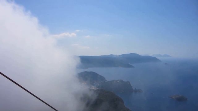 Beautiful view from Angelokastro. - Paleokastritsa, Corfu island, Greece. смотреть онлайн
