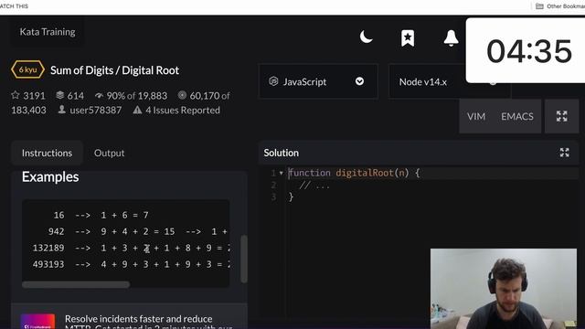 How many Codewars problems can I solve in 8 minutes ? смотреть онлайн
