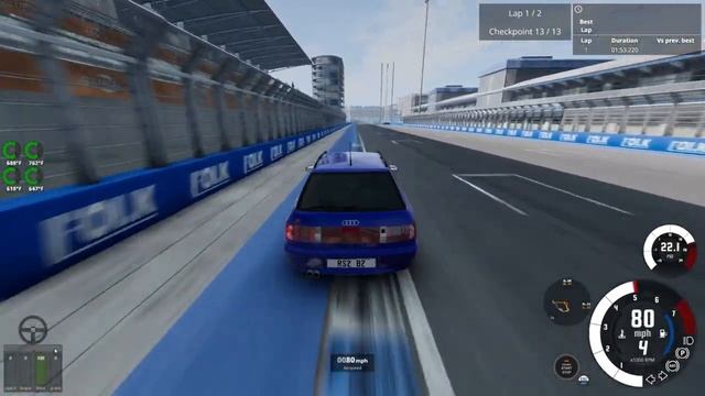 West Coast Trial: Audi 80 RS 2 Avant (Beamng Drive) смотреть онлайн