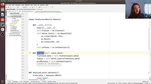Implementing and Training a Neural Network with PyTorch смотреть онлайн
