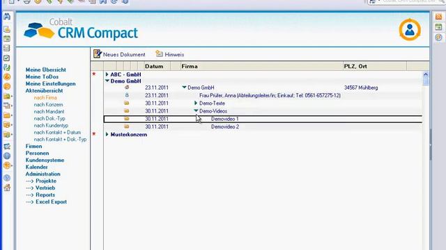 Cobalt CRM Compact für Lotus Notes: Dokumentenablage смотреть онлайн