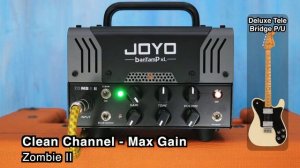 JOYO Amps Shootout - ZOMBIE II VS JACKMAN II VS METEOR II