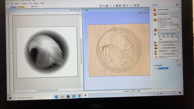 Let’s Carve This Simple 3D Eagle on the CNC смотреть онлайн