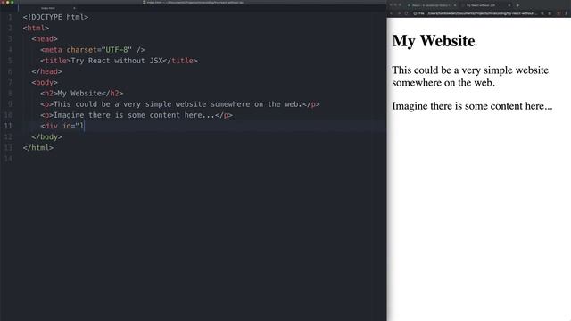 S01V03: Try React without JSX смотреть онлайн