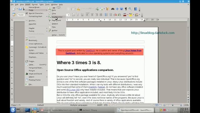 How to Add Page Numbers in LibreOffice and OpenOffice.Org Writer смотреть онлайн