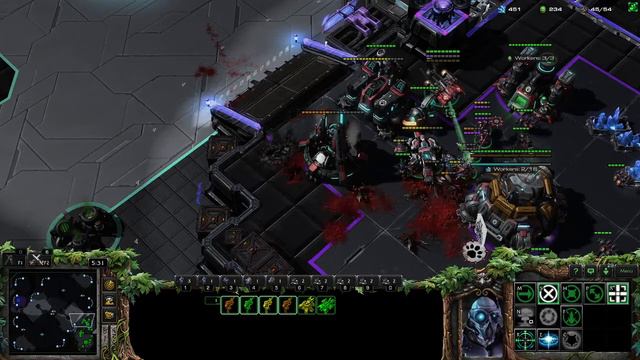 Another Terran VS Zerg TVZ Starcraft 2 Mech Build easy build for diamond level смотреть онлайн