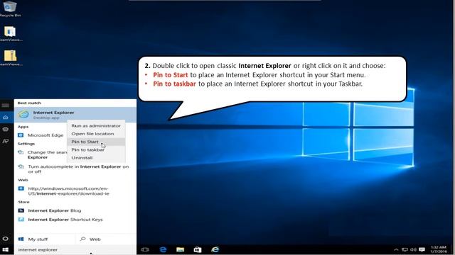 How to find classic Internet Explorer on Windows 10 смотреть онлайн