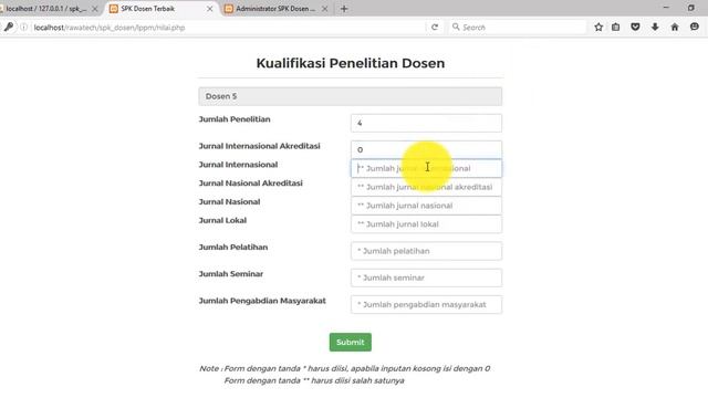 [Open Source] Sistem Pendukung Keputusan Pemilihan Dosen Terbaik menggunakan Metode WP (PHP & MySQL смотреть онлайн