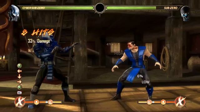Mortal Kombat 9 Cyber Sub Zero Combo Compilation смотреть онлайн