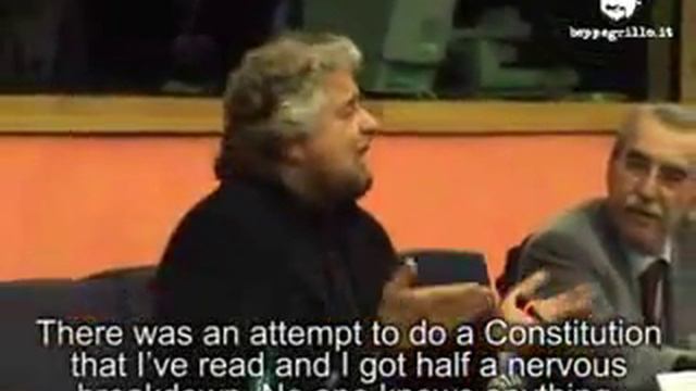 beppe grillo al parlamento europeo смотреть онлайн
