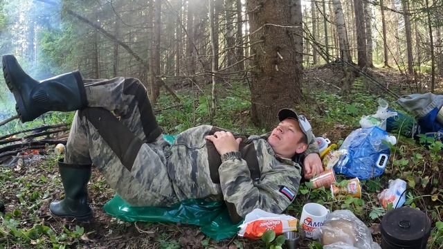 Речка Лойга ,на отдыхе в дикой среде .И ловля ХАРИУСА.(часть 2) смотреть онлайн