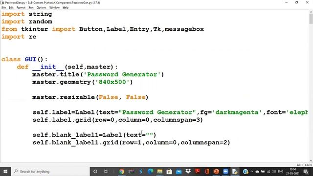 Password Generator App in Python смотреть онлайн