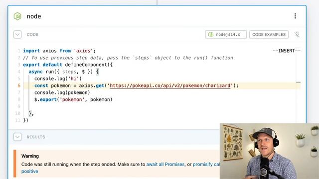 Using asynchronous code in code steps смотреть онлайн