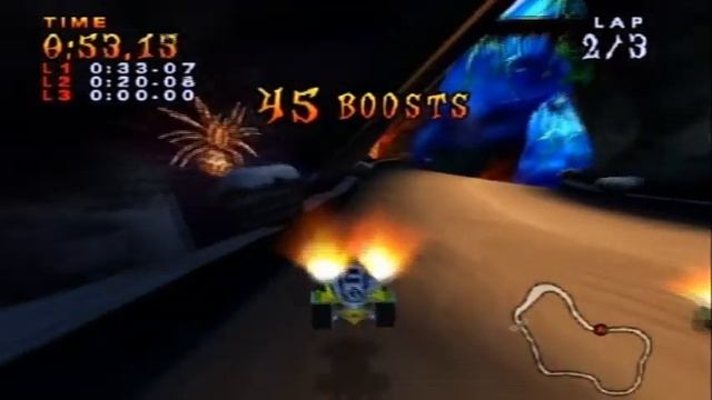 Crash Nitro Kart PS2 Gameplay Velo Race Inferno Island смотреть онлайн