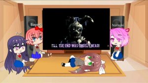 Doki Doki Literature Club Reacts To I am The purple Guy song (Gacha Club