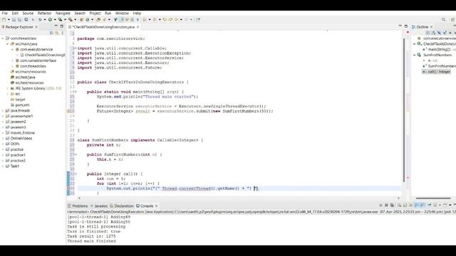 ExecutorService смотреть онлайн