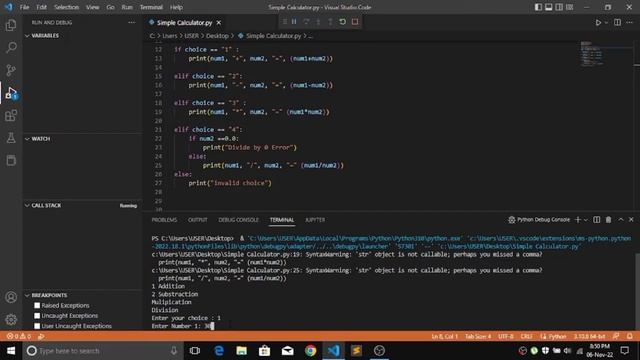 Creating a simple Calculator using Python смотреть онлайн