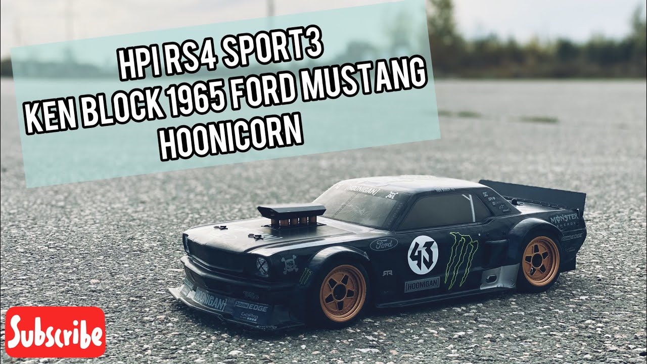 HPI RS4 SPORT 3 FORD MUSTANG HOONICORN unboxing and TEST | RC Gymkhana KEN BLOCK смотреть онлайн