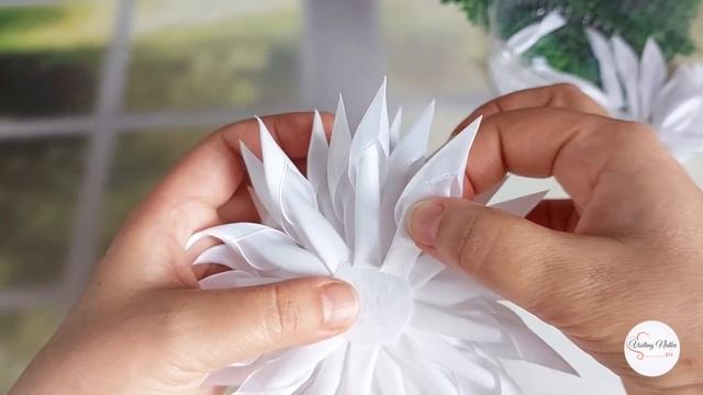 ❄️❄️❄️Новогодние снежинки бантики канзаши. Снежные бантики. смотреть онлайн