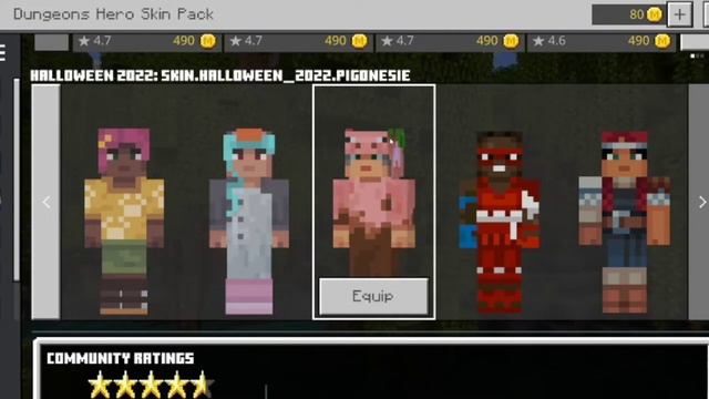 MINECRAFT DUNGEONS SKIN PACK REVIEW | MINECRAFT PS5 BEDROCK смотреть онлайн